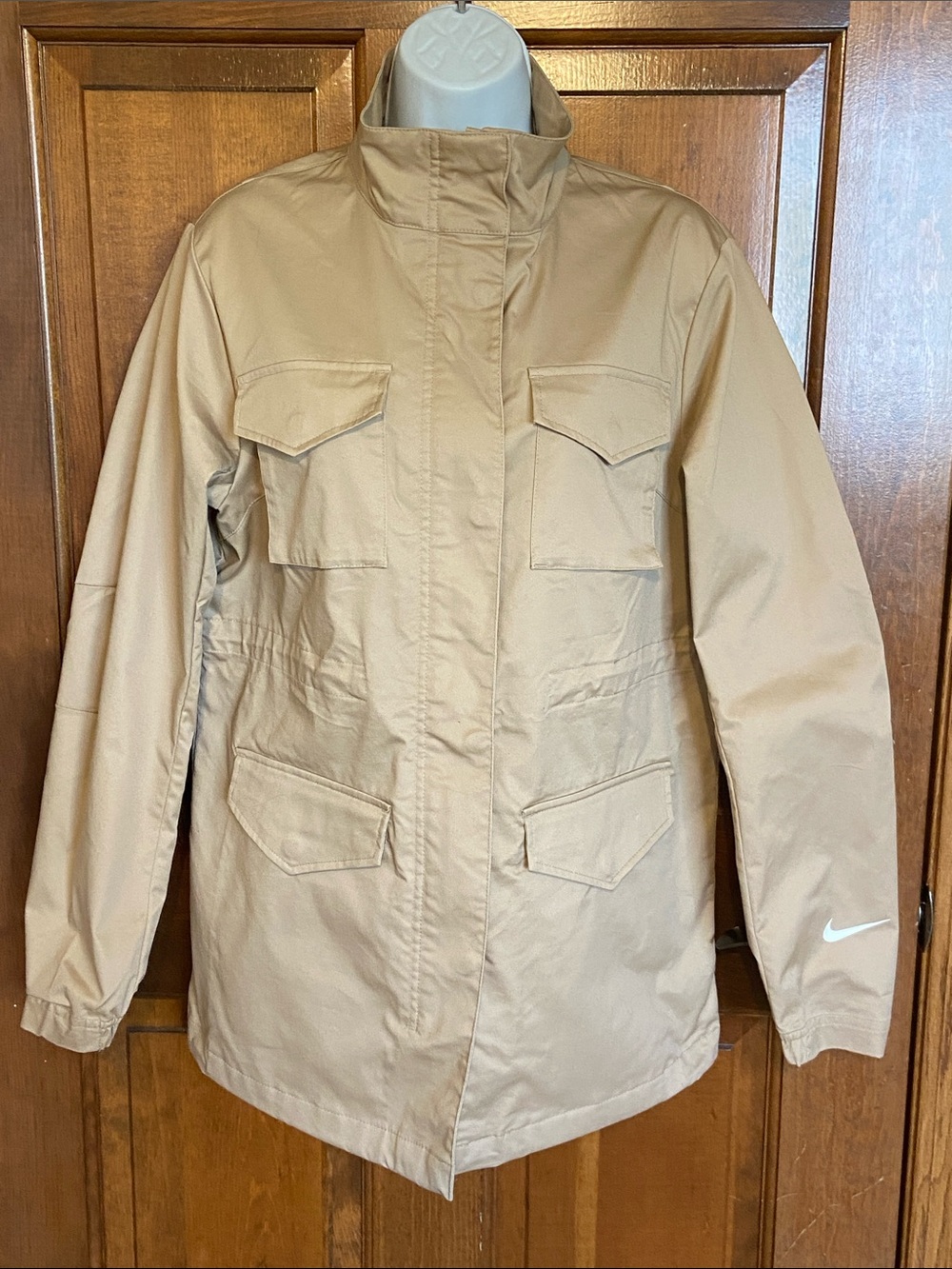 Nike Women's Sportswear M65 Ess Tan Jacket Parka NWTS Size Medium - Picture 2 of 13